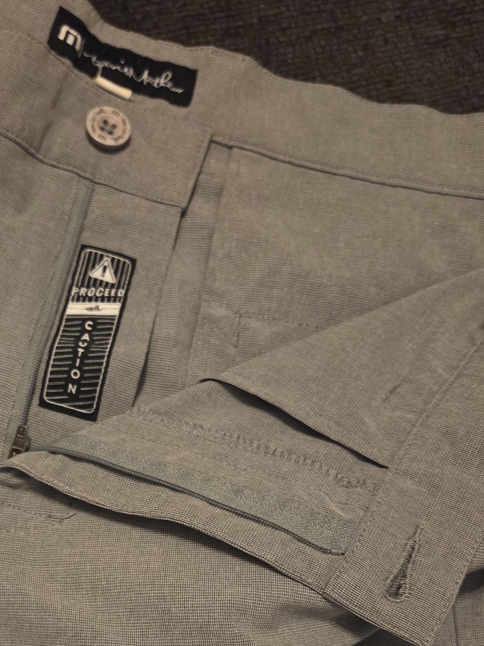 Travis Mathew Men's Flat Front Shorts in Light Gray